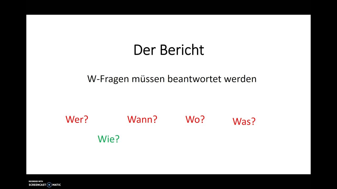 Der Bericht