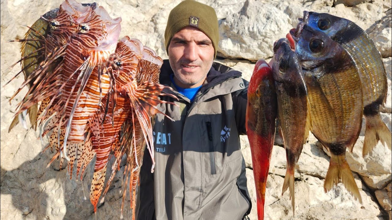 Kayalıklarda Her Atış Bir Balık !!!