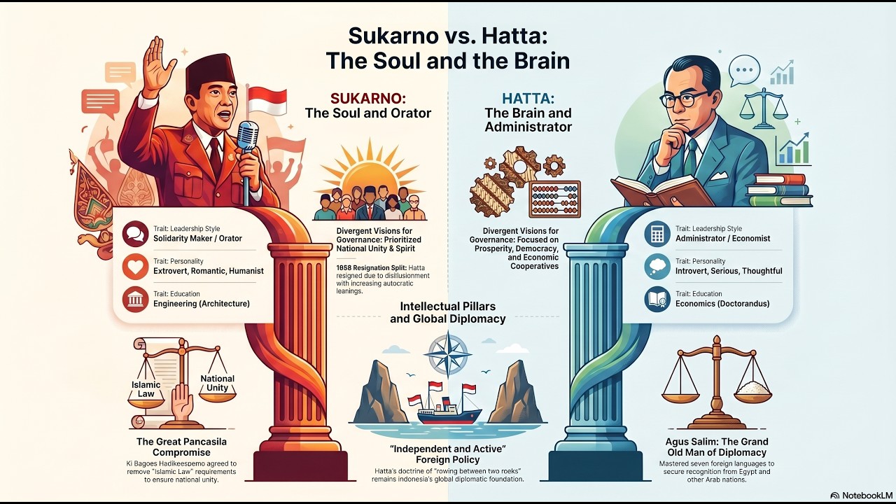 Architects of Indonesia Independence: The Founding Fathers of Indonesia #soekarno