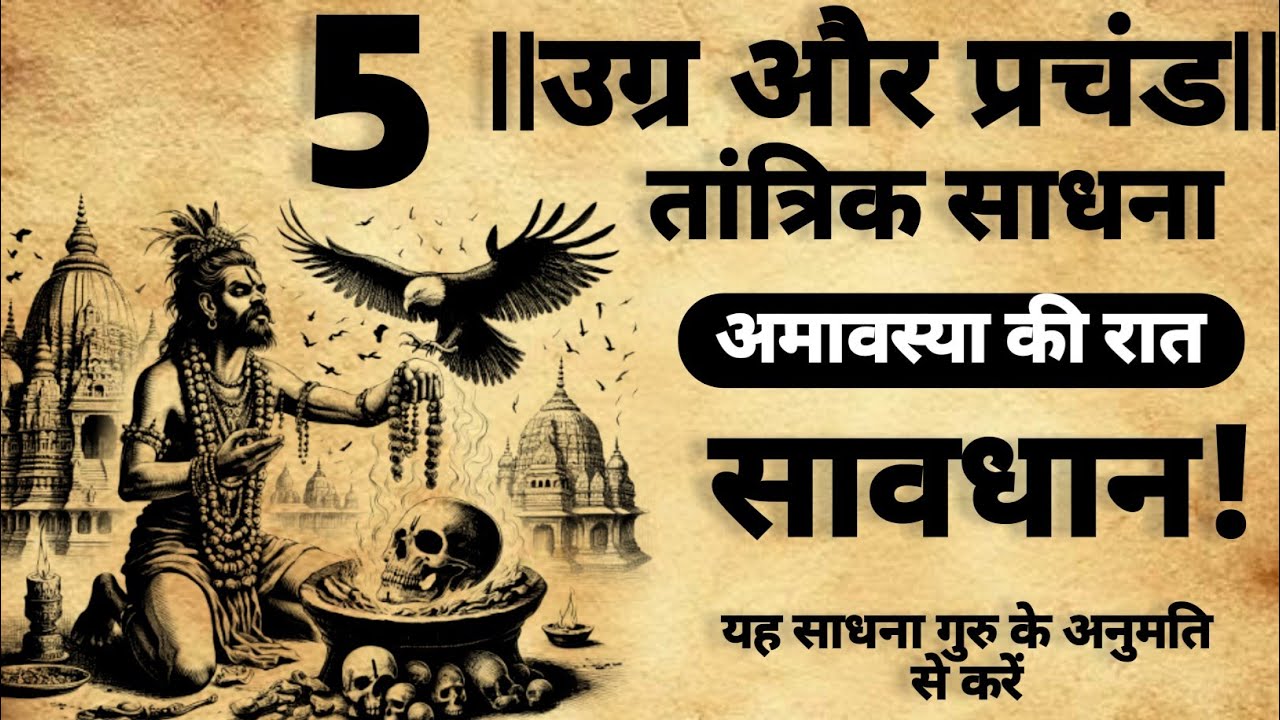 अमावस्या की रात करें | 5 गुप्त तांत्रिक साधना | उग्र और प्रचंड |#tantrasadhna