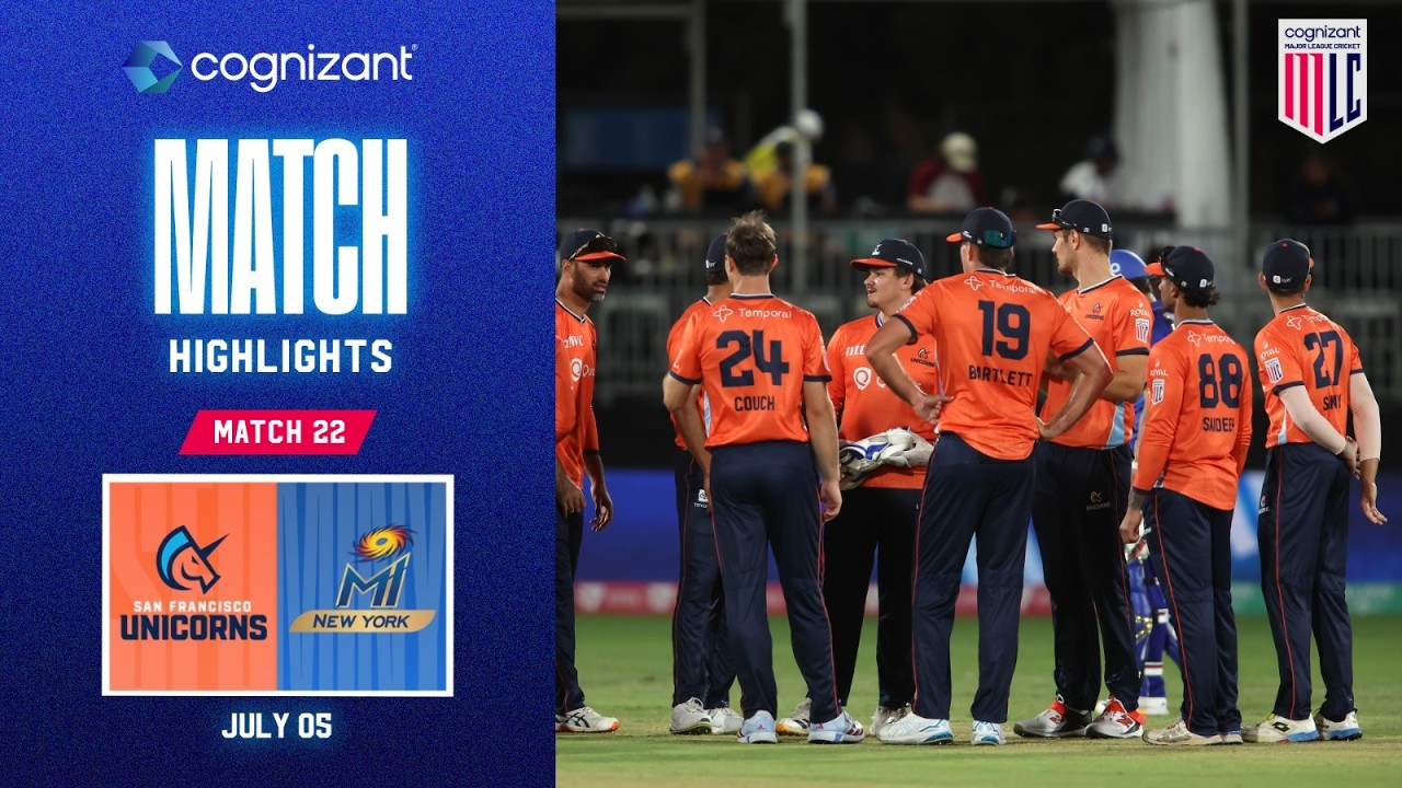 Cognizant Match Highlights | San Francisco Unicorns vs MI New York | Match #22