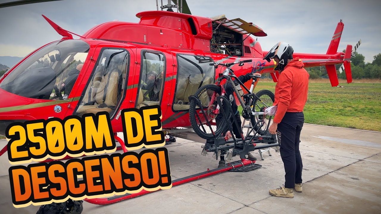 🚁 ¡SUBIMOS EN HELICÓPTERO 2800 METROS Y BAJAMOS POR 2 HORAS! | Helibike Cerro Arqueado #Redbull