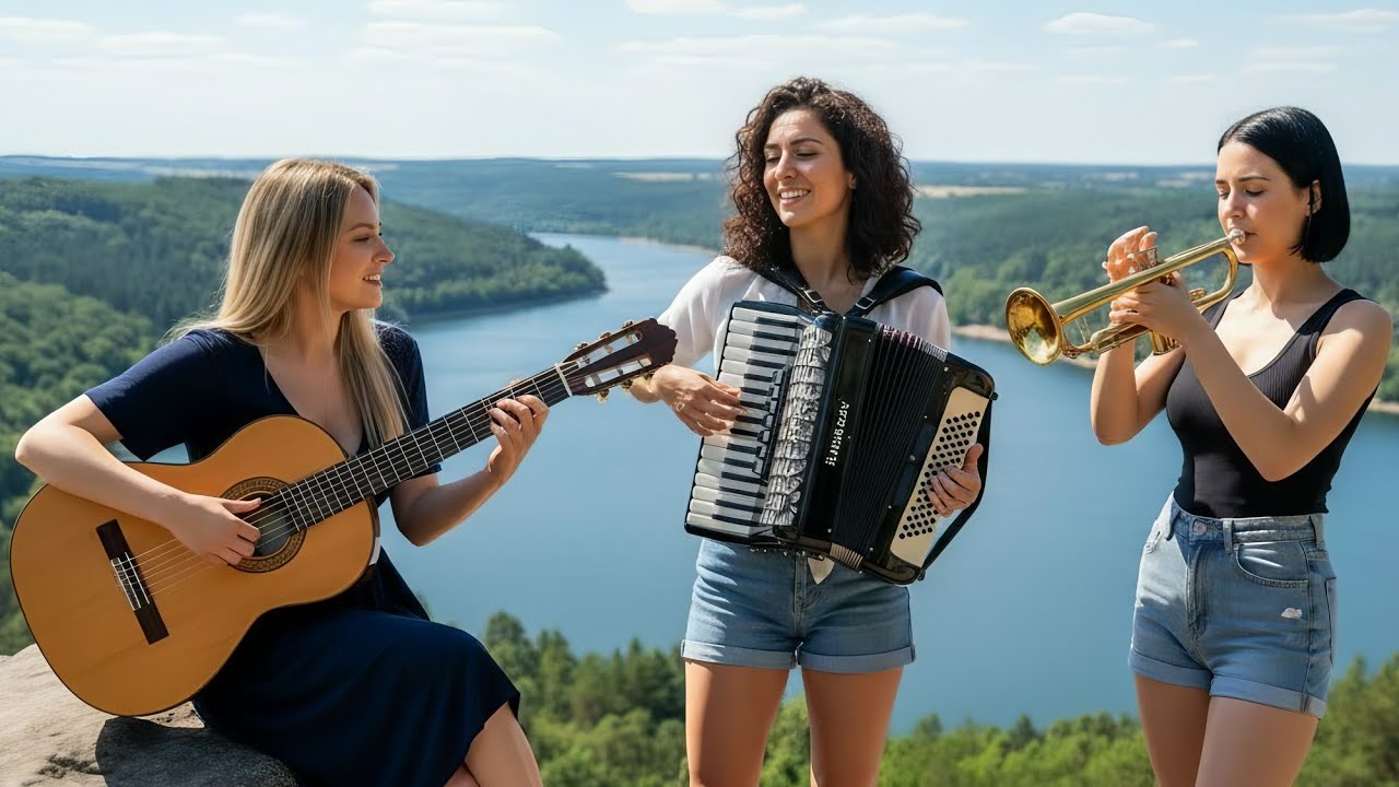Beautiful Relaxing Instrument Flamenco Guitar, Accordion and Trumpet - Fusion Spanish Music