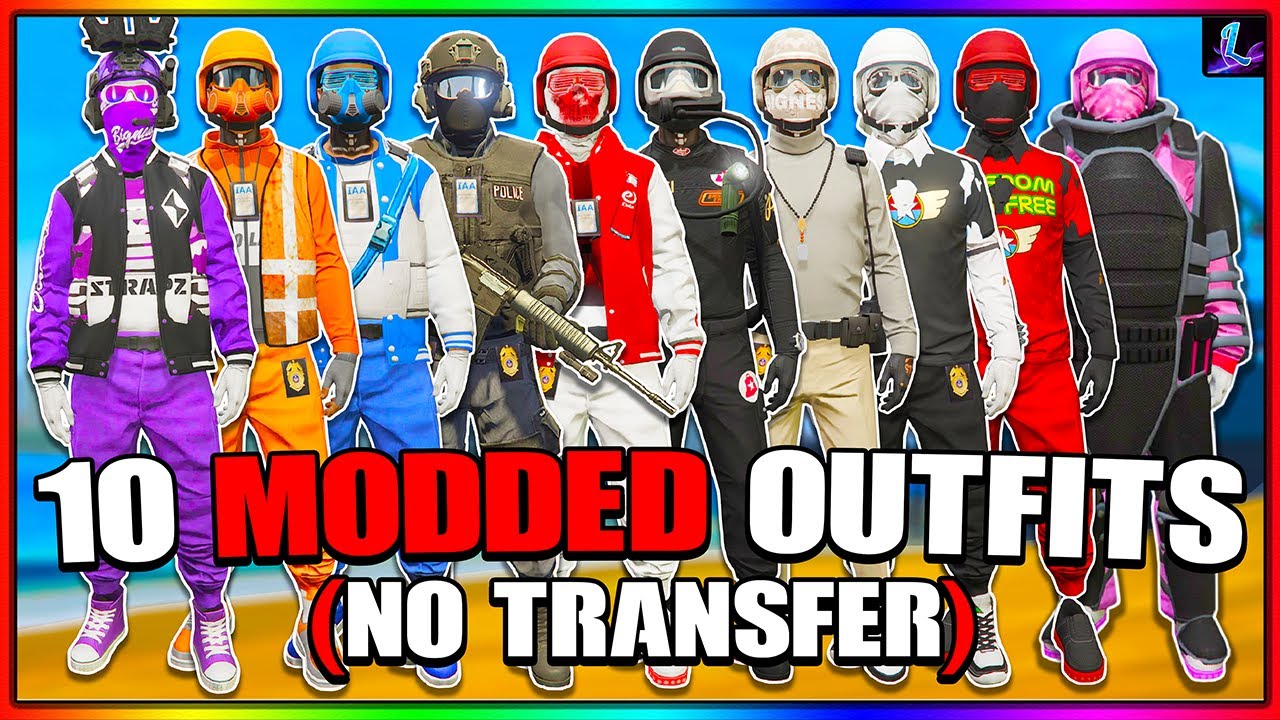 GTA 5 Online How To Get 10 Modded Outfits NO Transfer Glitch! (GTA 5 Clothing Glitches)