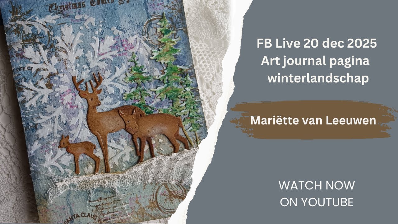 FB Live winter landschap met de JMA acrylic paints.