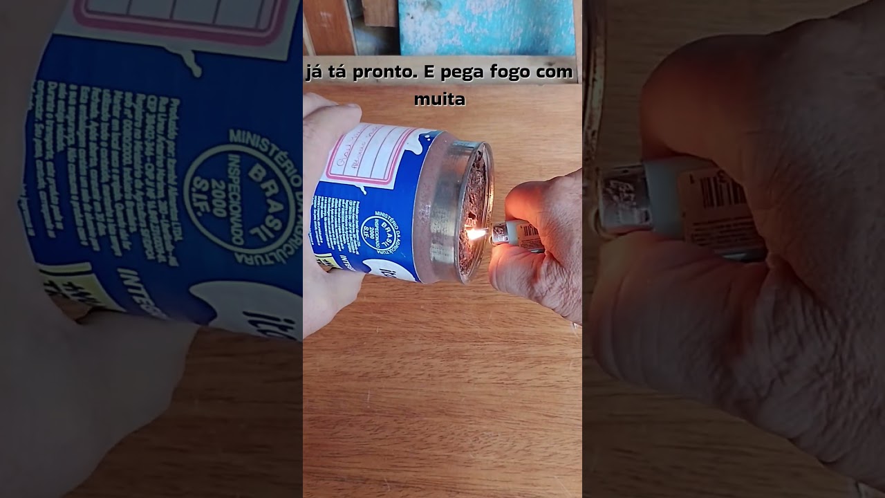 Fogareiro Para Emergência Sem Gastar Nada, Apenas Reciclando.