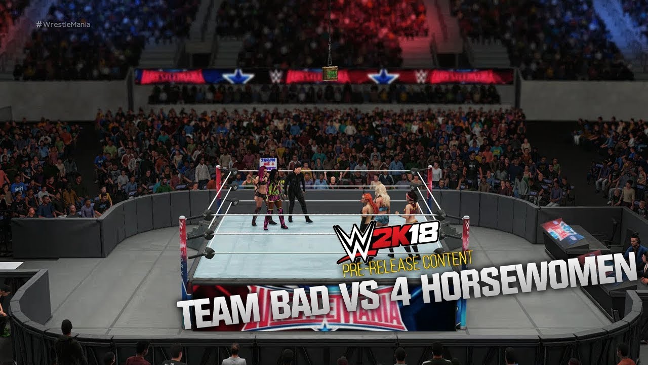 WWE 2K18 PRE-RELEASE | Team B.A.D Vs Four Horsewomen TLC