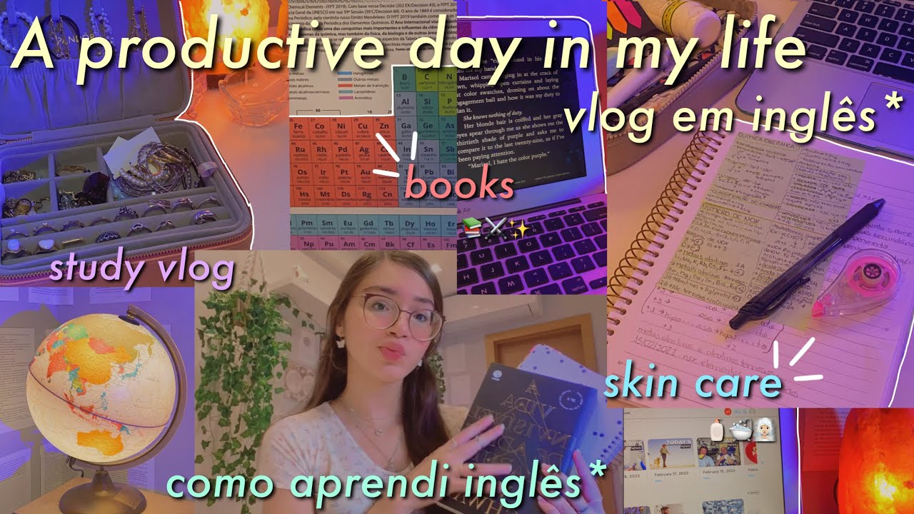 A productive day in my life| Vlog EM INGLÊS* + como aprendi inglês 🇺🇸| Hello Belah