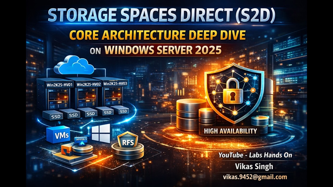 Базовая архитектура Cluster Storage Spaces Direct (S2D) на Windows Server 2025 | Подробный разбор...