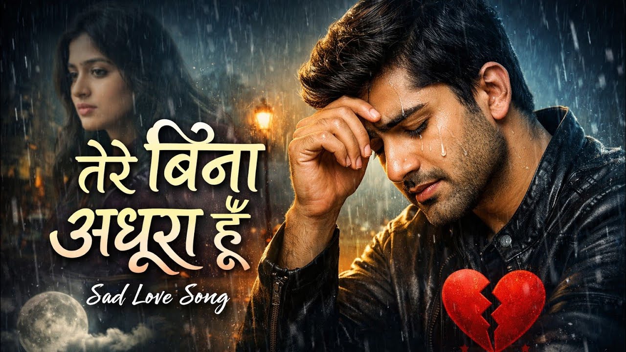 तेरे बिना अधूरा हूँ 💔 | Very Heart Touching Hindi Sad Song