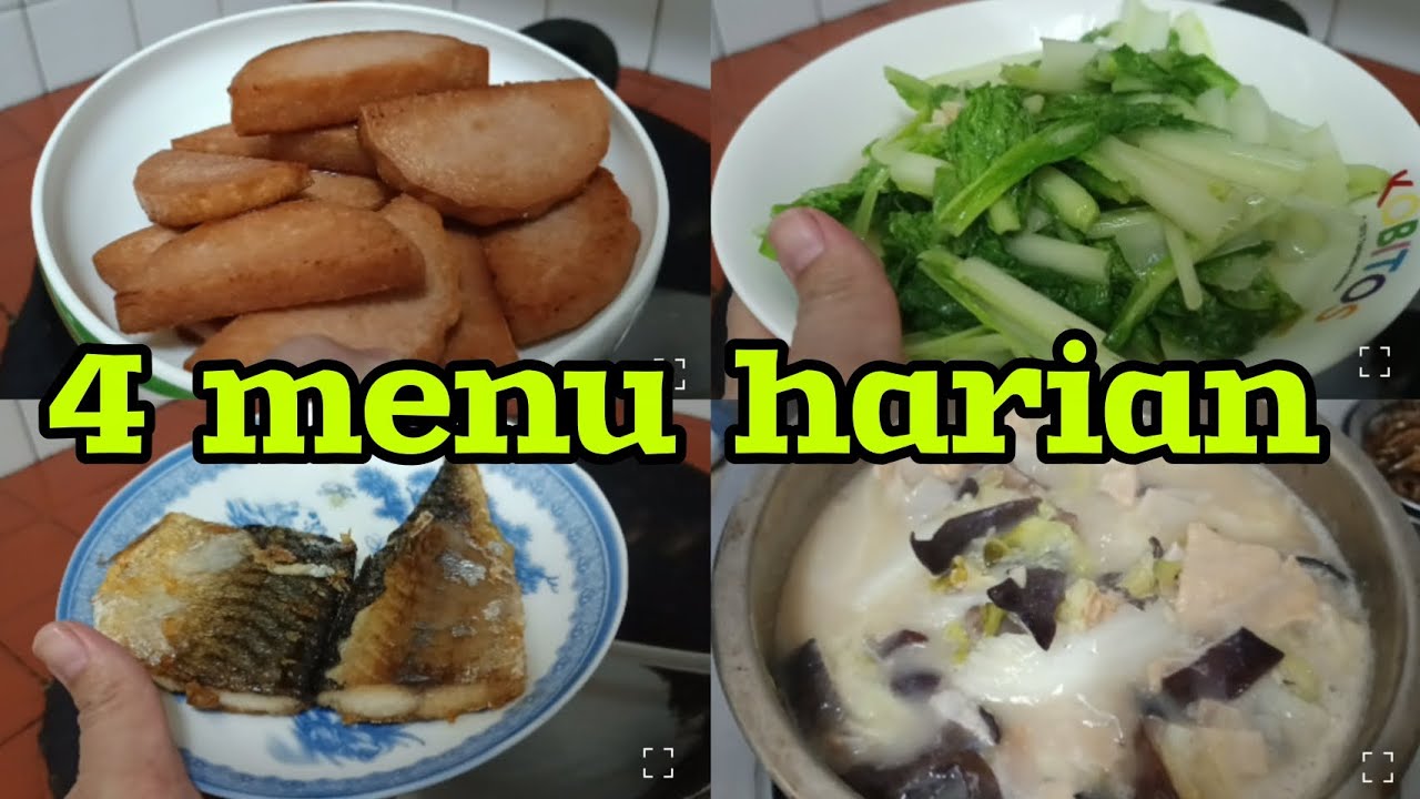 4 menu harian ‼️ nugget jamur goreng,ikan goreng, tumis sawi hijau ala@sayidahvlogs