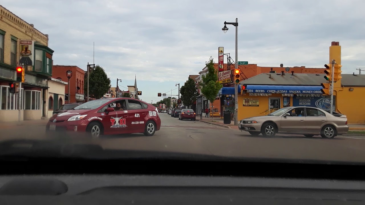 Milwaukee Wisconsin  - 16th St and Cesar Chavez Drive - North to Southside