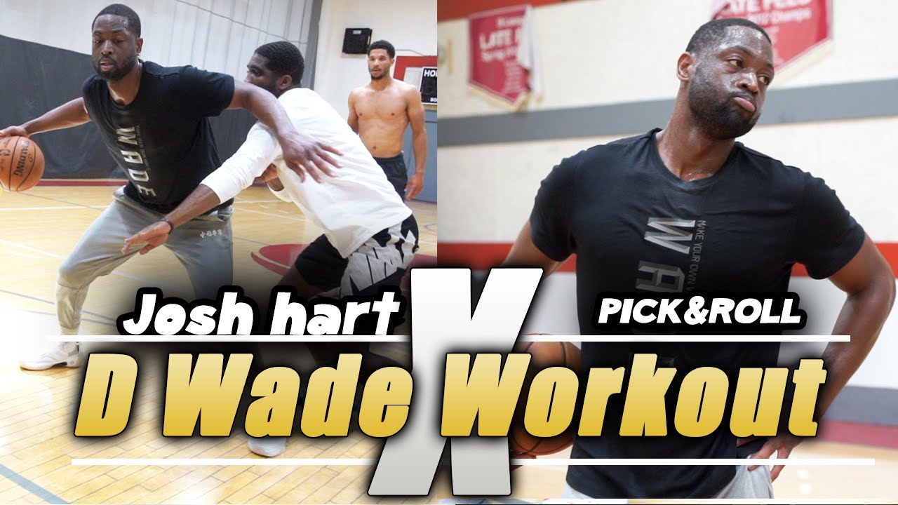 Dwyane Wade workout with Josh Hart !!! How to shield the defense and make move on second defender