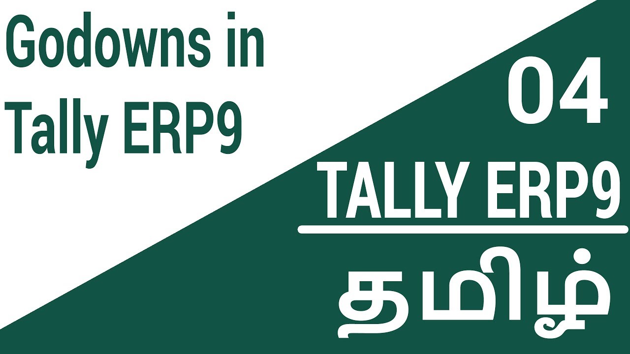 Godowns in Tally ERP9 Tamil