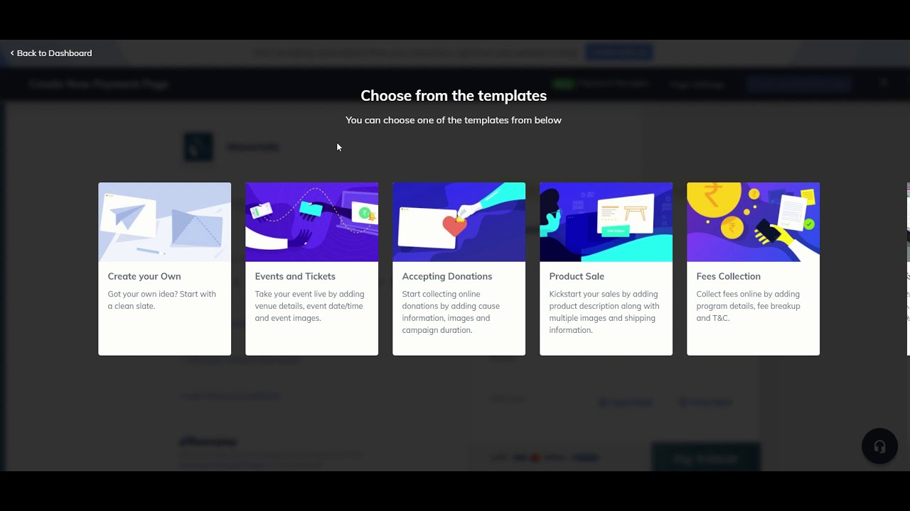 How to create Razorpay Events Page?