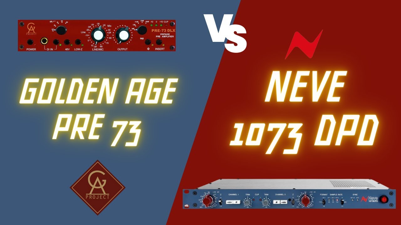 Neve 1073 vs Golden Age Project - Microphone Preamp Shootout