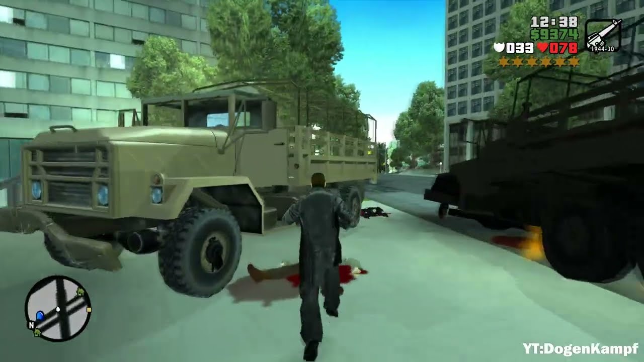 GTA Liberty Wiseguy - Torrington Shootout & Rampage + Six Star Escape