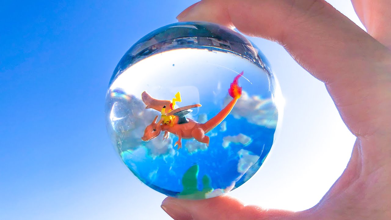 【粘土】空をゆくピカチュウ 作ってみた【ポケモン/レジン】Pikachu Sky Resin - Polymer Clay