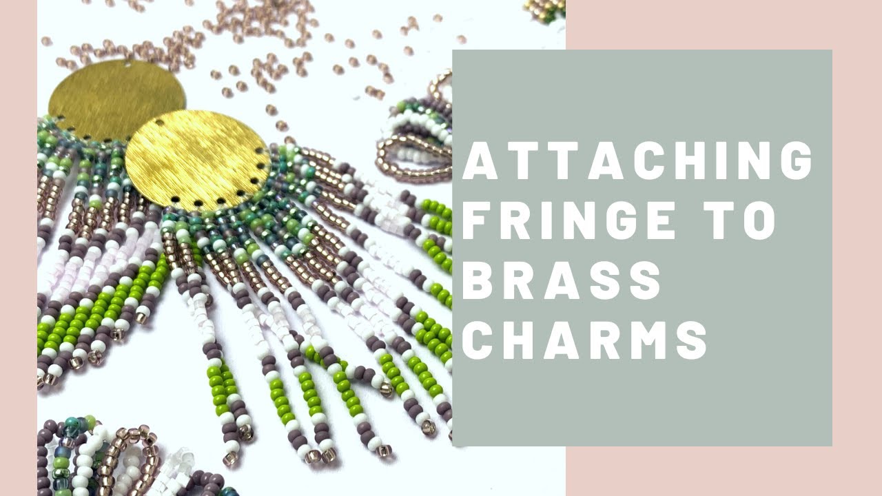How to Attach Fringe to Brass Connectors/Charms - Easy Tutorial
