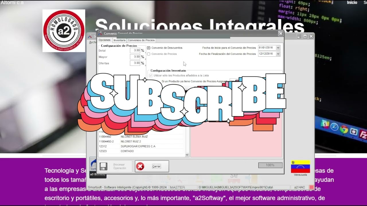 Video Presentación SmartTools (Herramienta para a2Softway) Parte 1