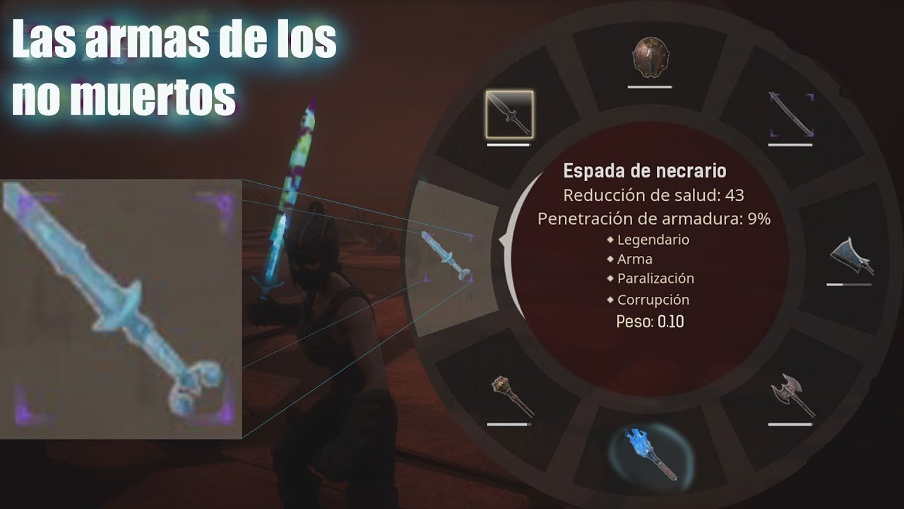 Conan Exiles como conseguir el hacha y la espada de necrario
