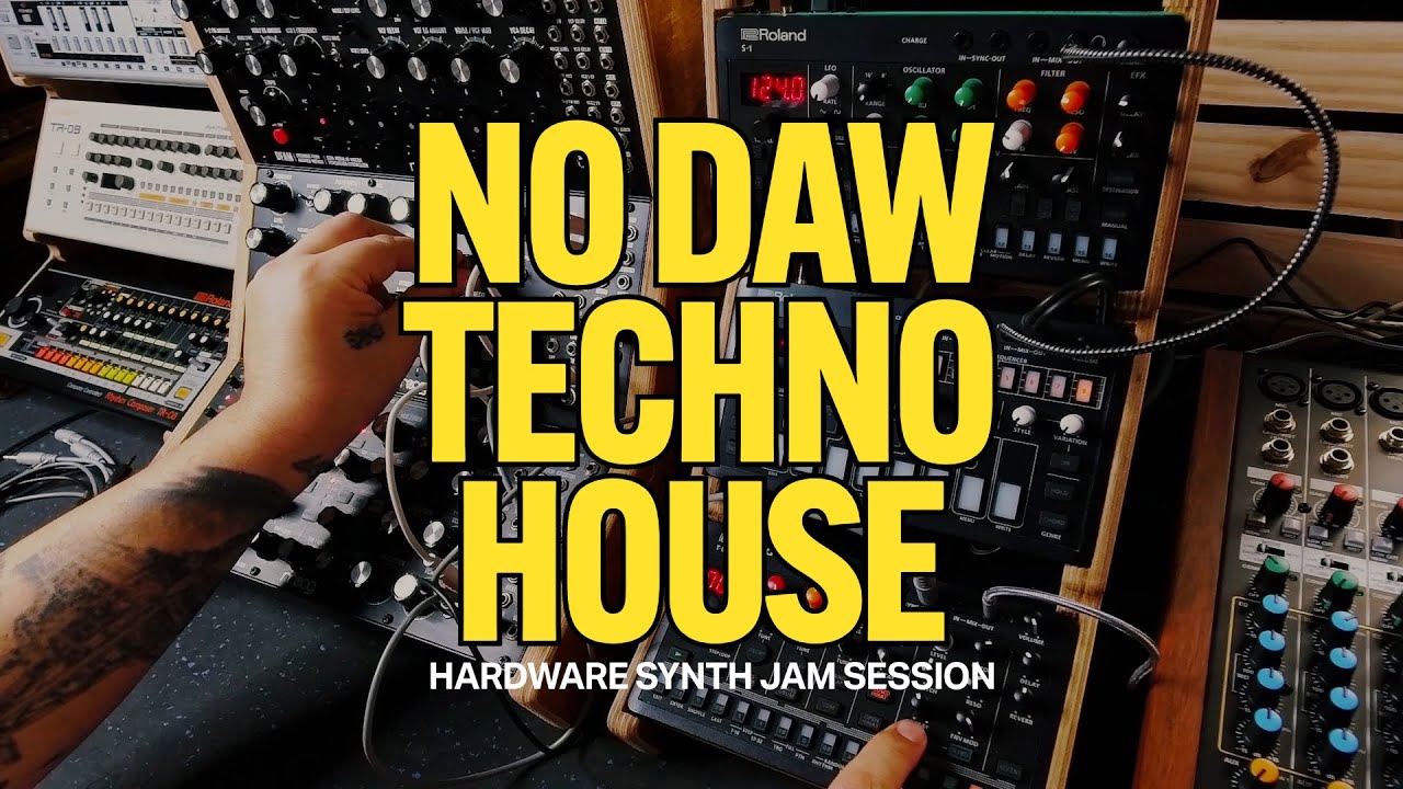 No DAW Techno House | Hardware Synth Jam Session