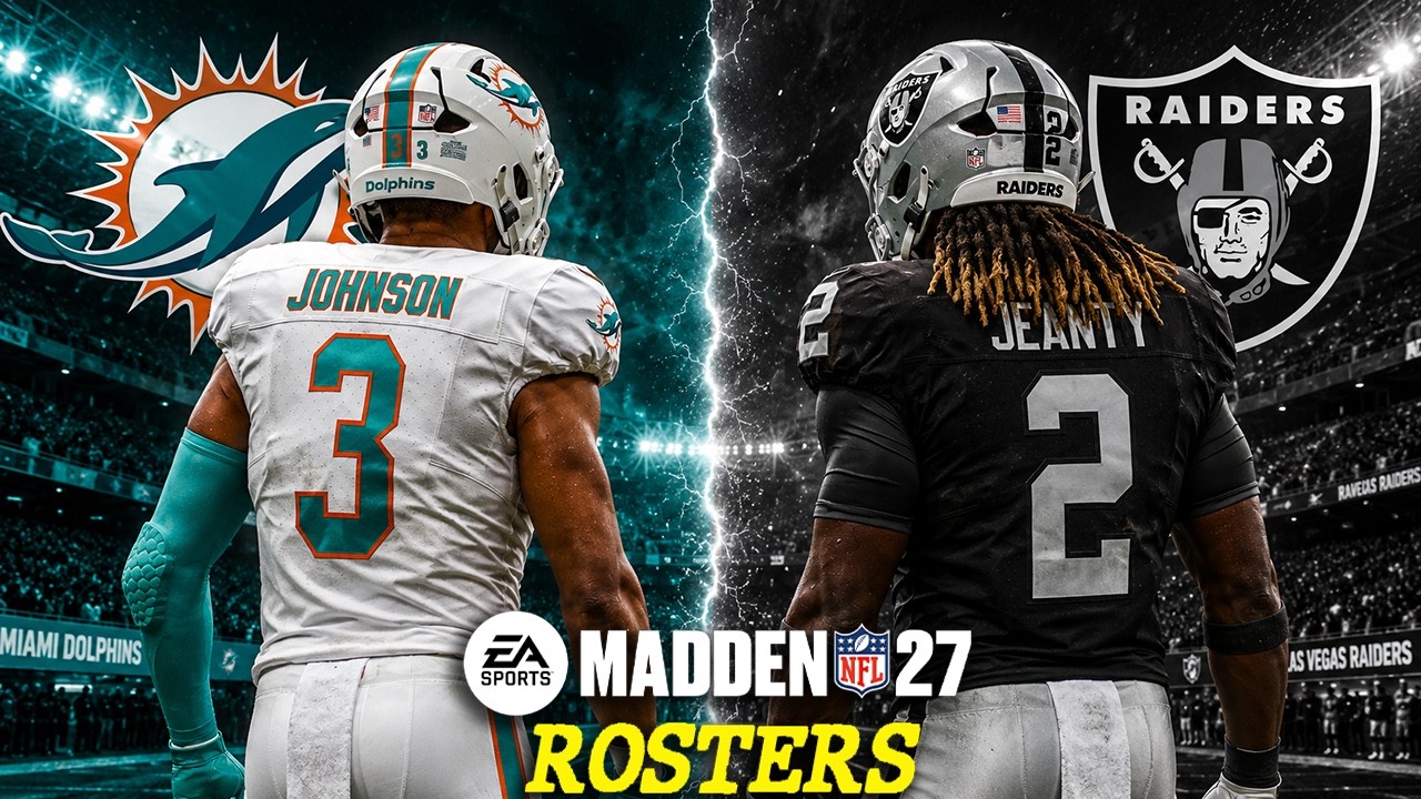 Dolphins vs Raiders | Week 1 | Full Game Simulation (Madden 27 Rosters)