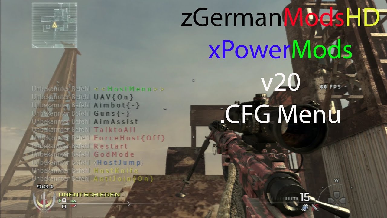 zGermanModsHD/ xPowerMods v20 CFG Menu