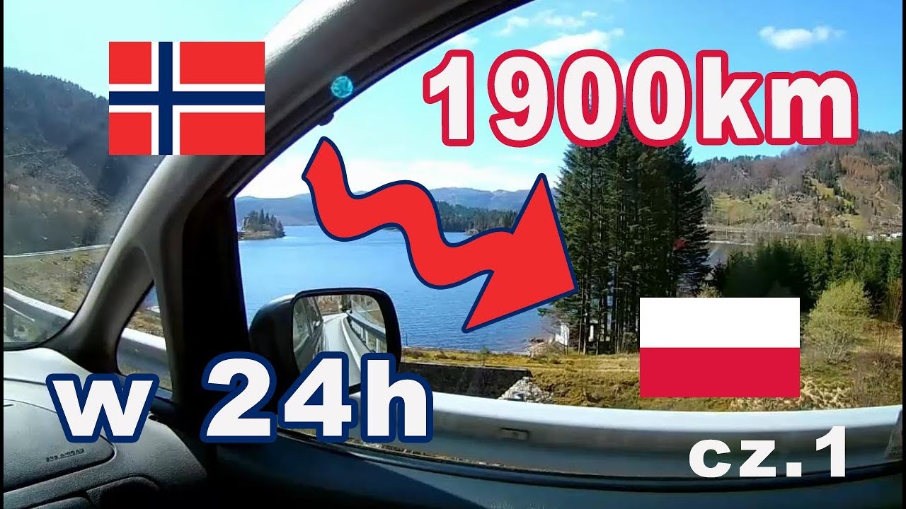 1900 km w 24h. Autem z Norwegii do Polski (Stavanger-Kristiansand)  cz.1