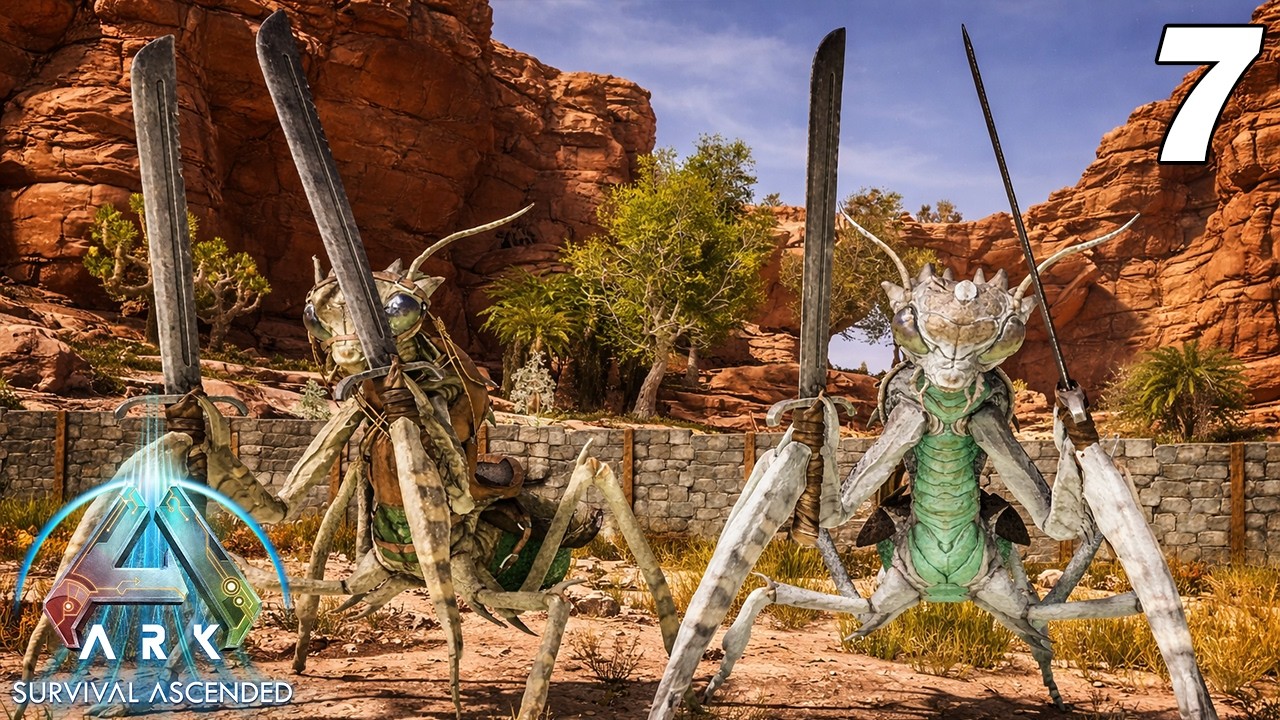 Je capture des Mantis pour protéger ma base ! Ark Ascended / Scorched Earth Human NPC 6