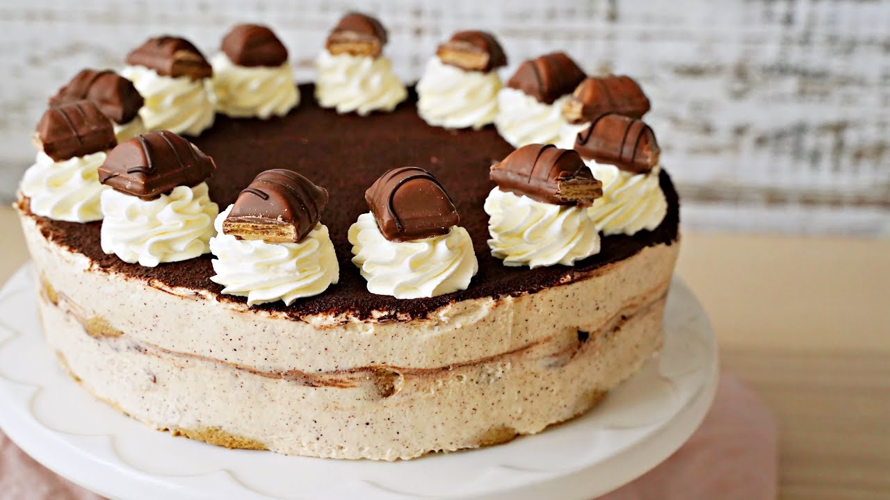 Torcik Bez Pieczenia Kinder Bueno Tiramisu – #przepis  Mała Cukierenka
