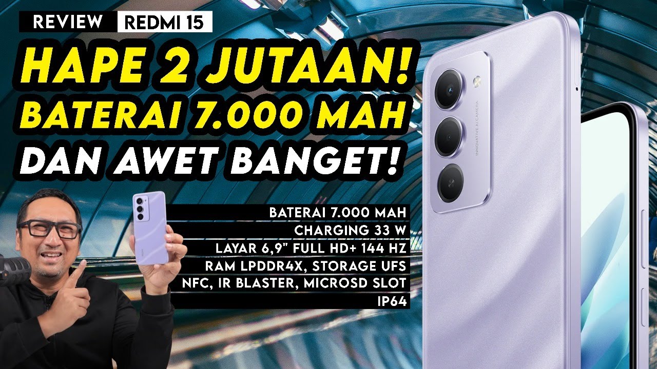Hape Rp 2 Jutaan, Baterainya Seawet Ini?! Review Redmi 15
