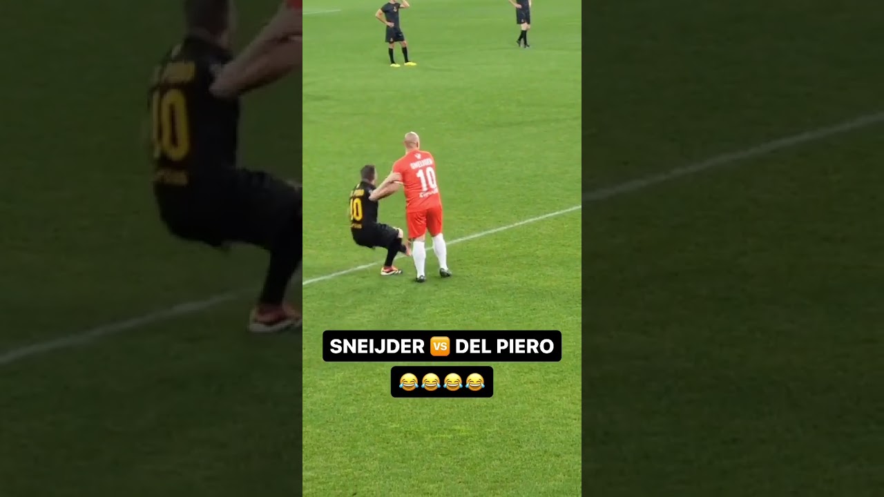 Sneijder vs Del Piero Acting skills #football #soccerplayer #funny #delpiero #sneijder