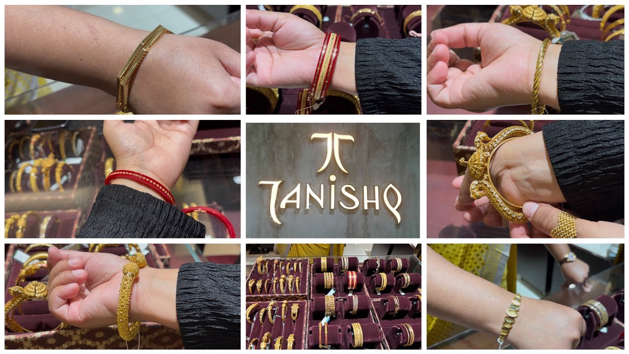 Только 3 грамма и более золотой браслет Tanishq / золотой браслет kada / двойной браслет с обзоро...