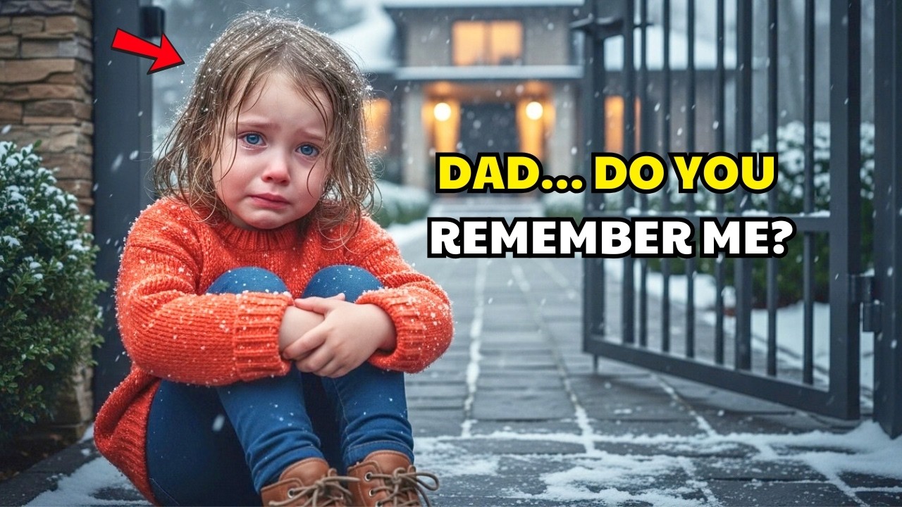 A MILLIONAIRE FOUND A POOR LITTLE GIRL HUDDLED OUTSIDE HIS GATE — HER WHISPER LEFT HIM SPEECHLESS