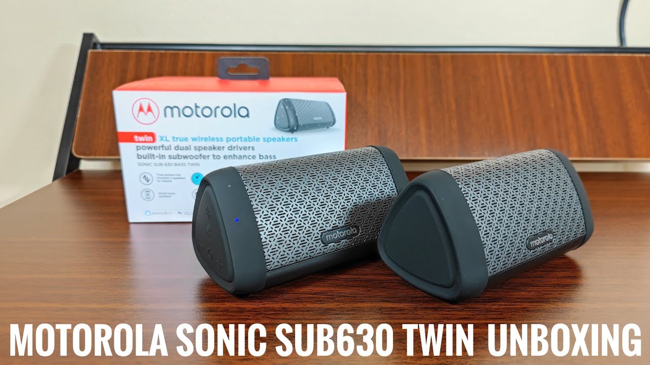 MOTOROLA SONIC SUB360 TWIN UNBOXING & SOUNDTEST 