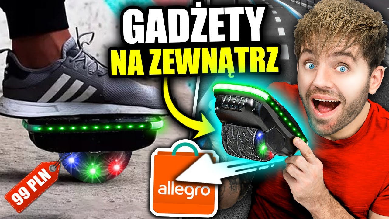 Testuje GADŻETY NA ZEWNĄTRZ z Allegro! *dziwny pojazd elektryczny*