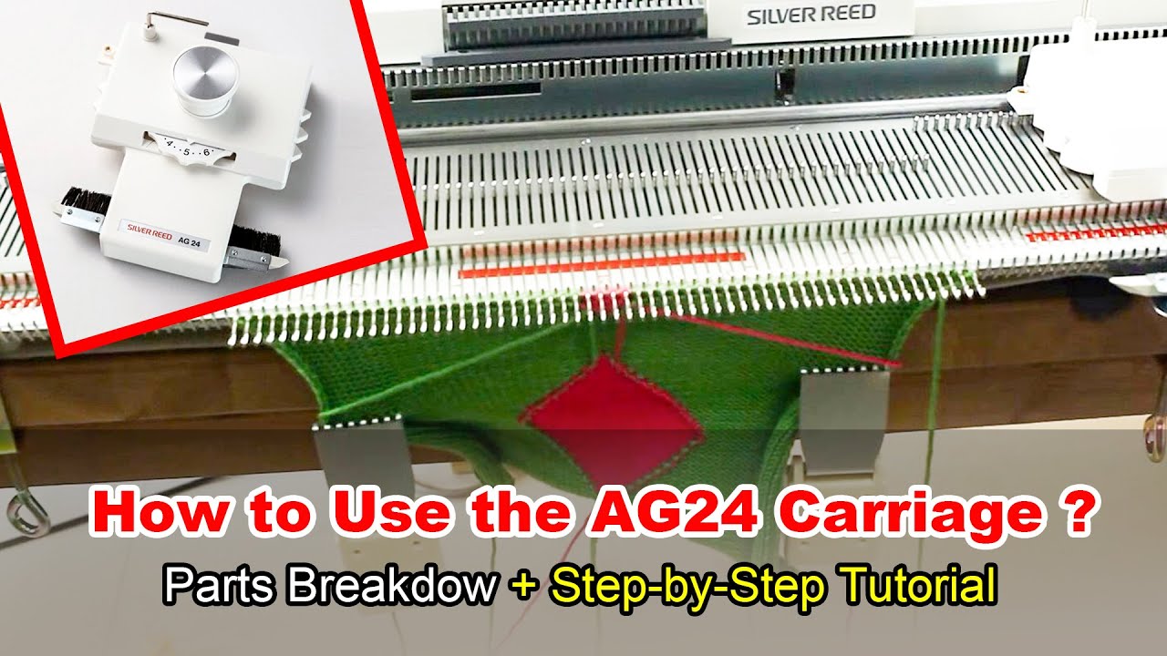 This knitting Carriage can easily handle intarsia? | KnittingMachine | beginner | SilverReed | yarn