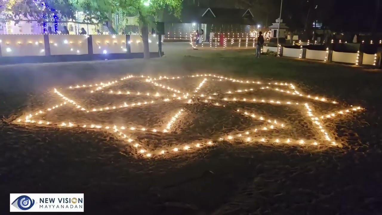    മയ്യനാട്    ജന്മം കുളം ക്ഷേത്രത്തിലെ പൂരത്തിന് തുടക്കം കുറിച്ചുകൊണ്ട് നടന്ന ദീപക്കാഴ്ച