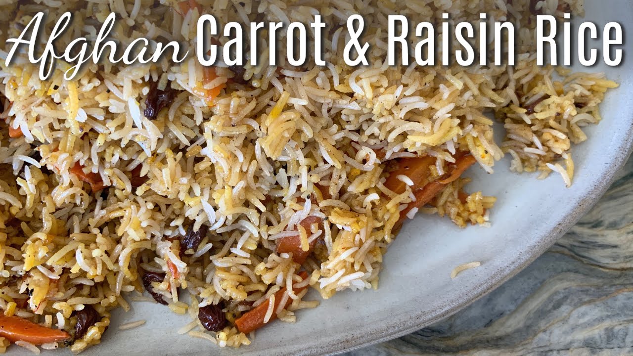 How to Make Carrot and Raisin Pilaf | Afghan Rice