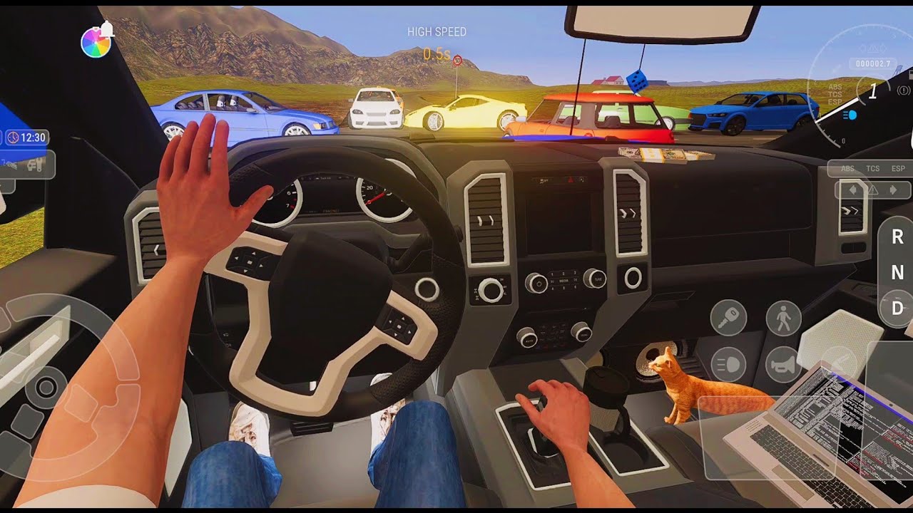 🚘Street Pro Car game🚦Today there was heavy Traffic ✅️ Ford Ranger Ultra Graphics Gameplay 🛣