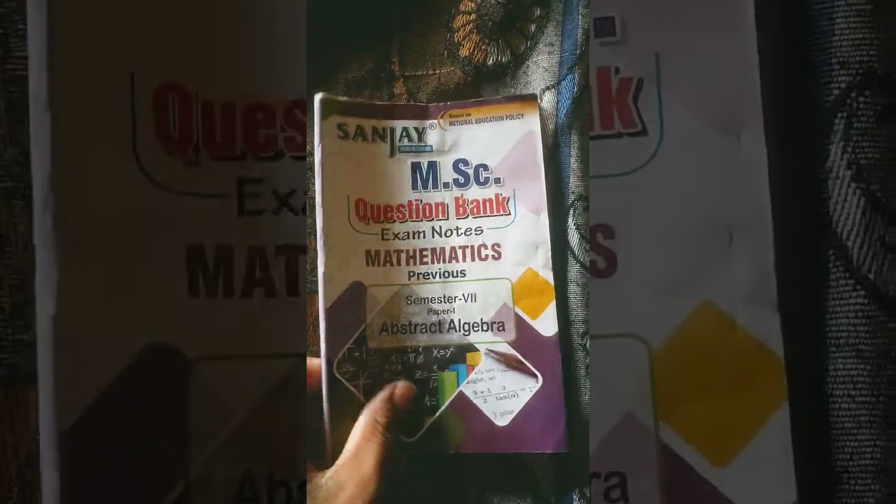 Abstract algebra MSc Exam notes
