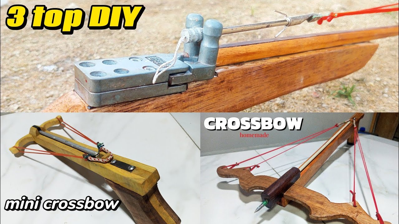 three ways to make a crossbow at home with used wood