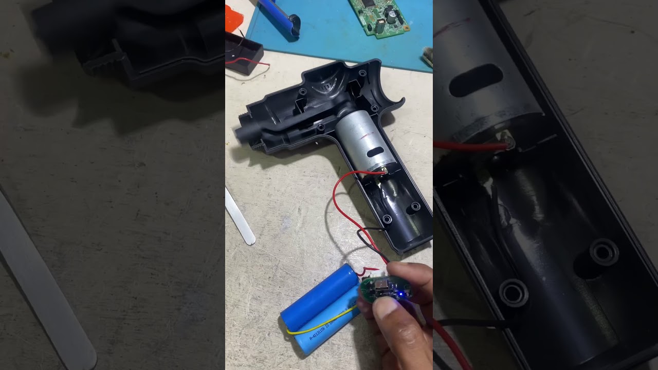 Body massager #repairing lithium sale, and 8085 ic #replacement #youtubeshorts #sorts #viralvideo