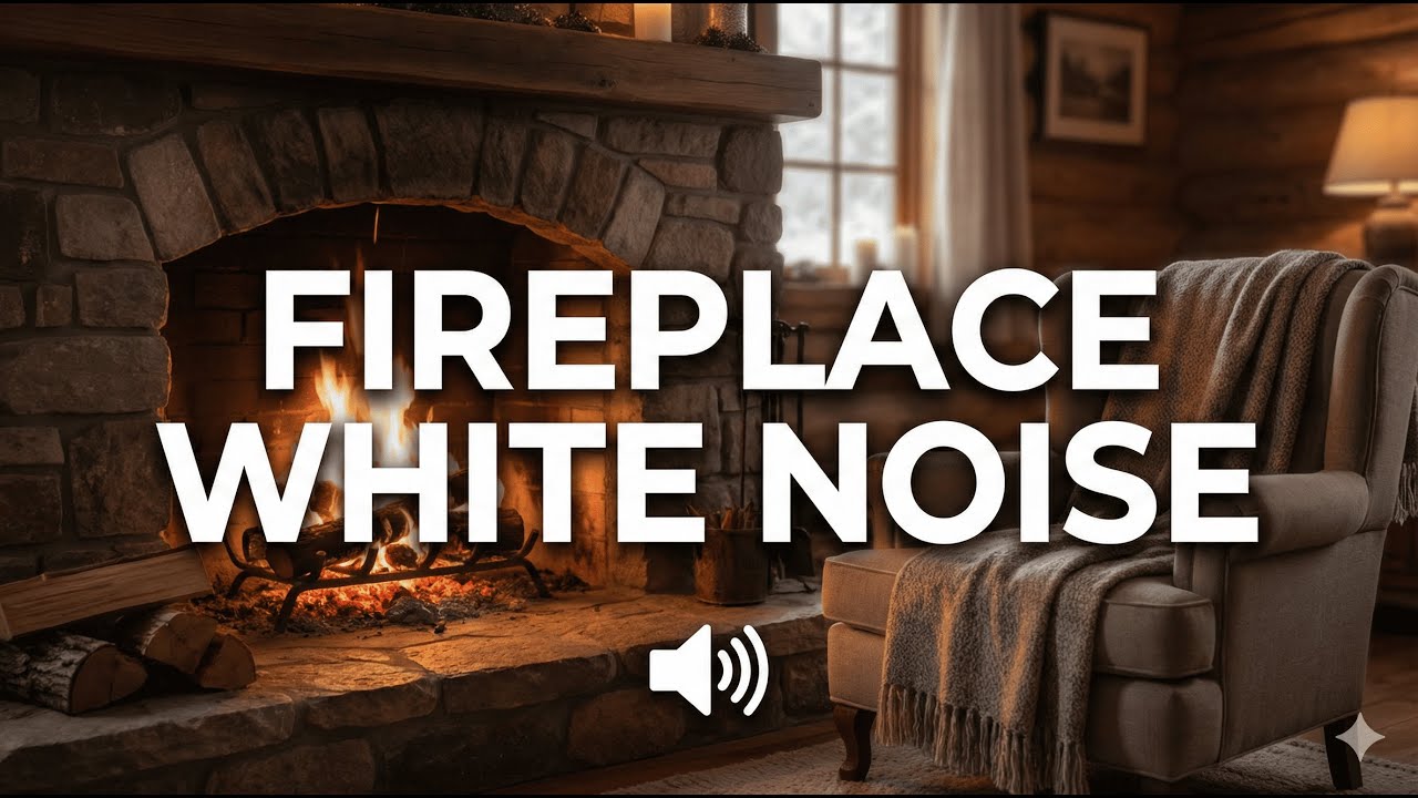 Cozy Fireplace Crackling White Noise for Deep Sleep & Focus | 10 Hours | Fireplace | Şömine Sesi