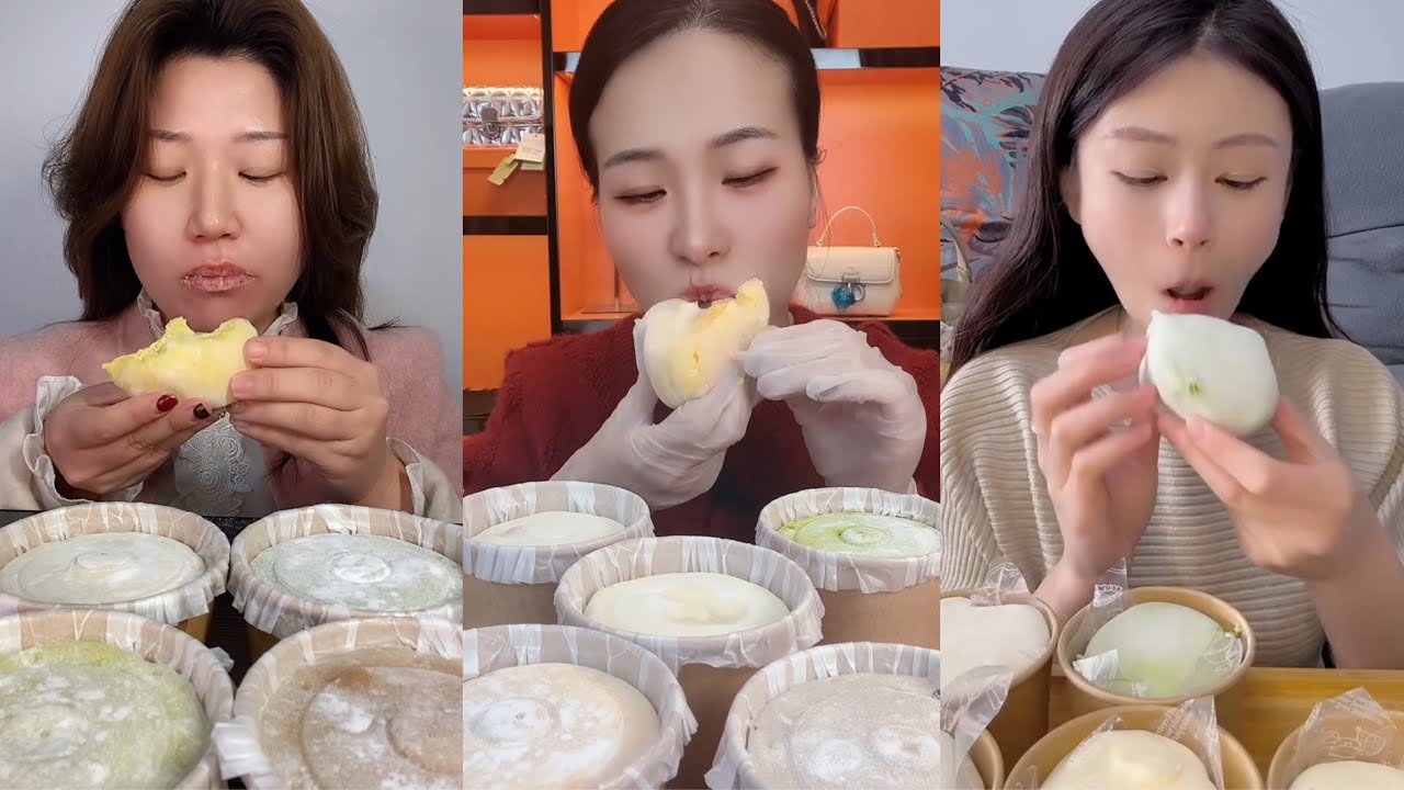 ASMR MUKBANG – MUKBANG SOUND – SOFT MOCHI & STEAMED RICE CAKES EATING SHOW