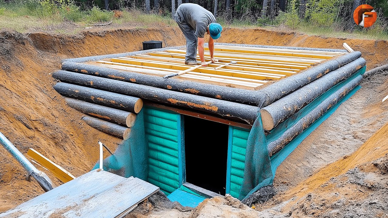 Man Builds Underground Shelter to Protect Himself from Predators | by@BUSHCRAFT: OUTDOOR ADVENTURES