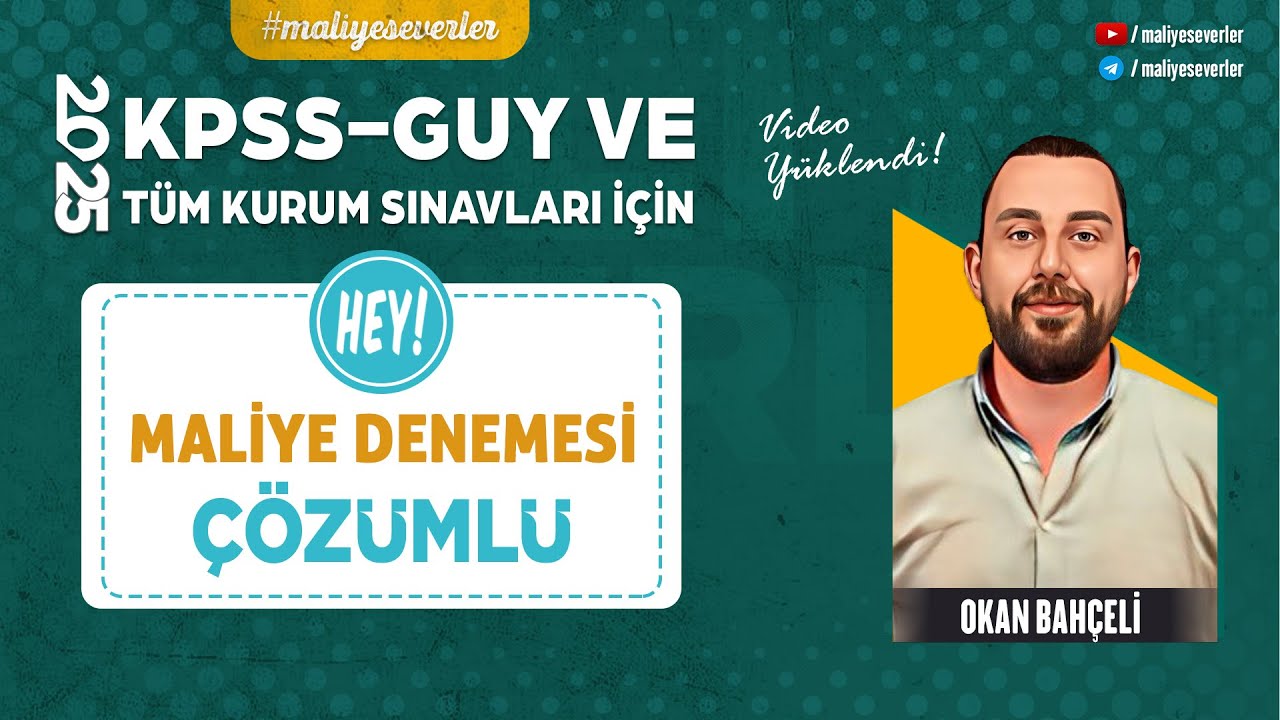 2026 KPSS A - Maliye Deneme (Detaylı Çözüm) | #maliyeseverler