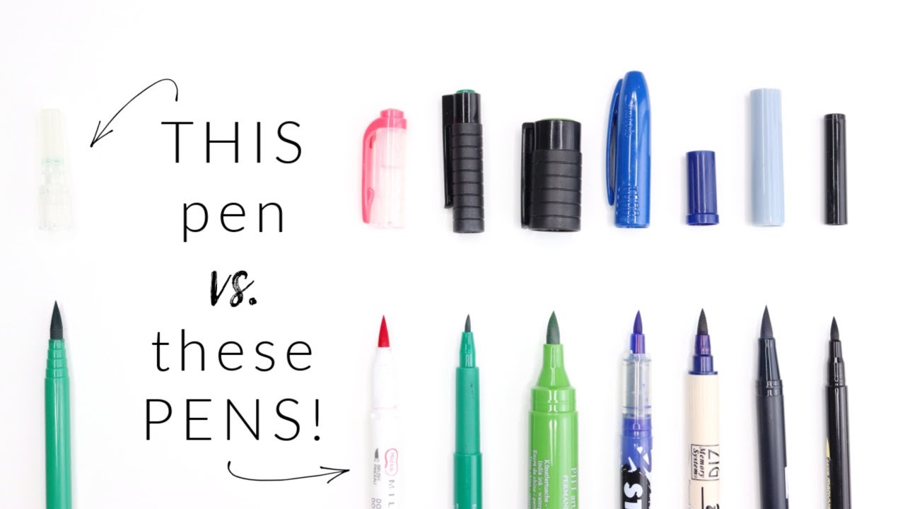 Hand Lettering with Faber-Castell Calligraphy Brush Pen Review & Comparison with Popular Brush Pens