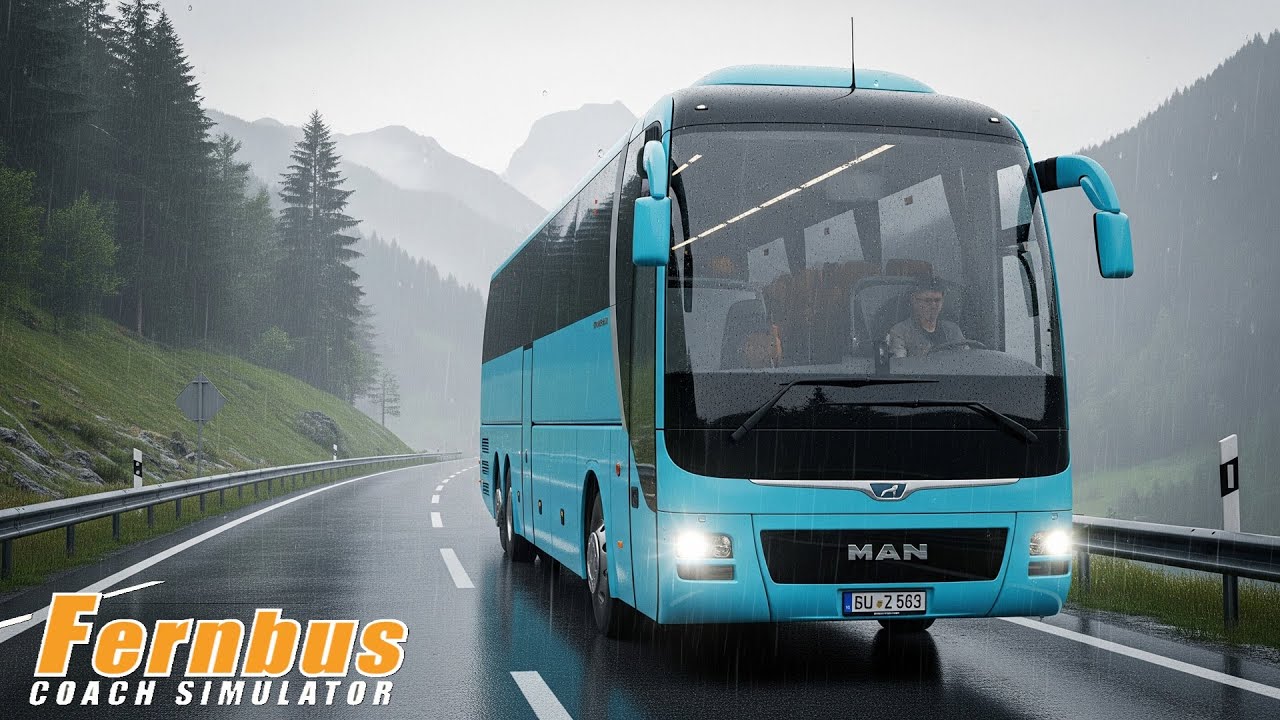Fernbus Simulator | MAN Lion's Coach 3rd Gen | MUNICH - GRAZ | HORI Truck Wheel | Realistic Weather